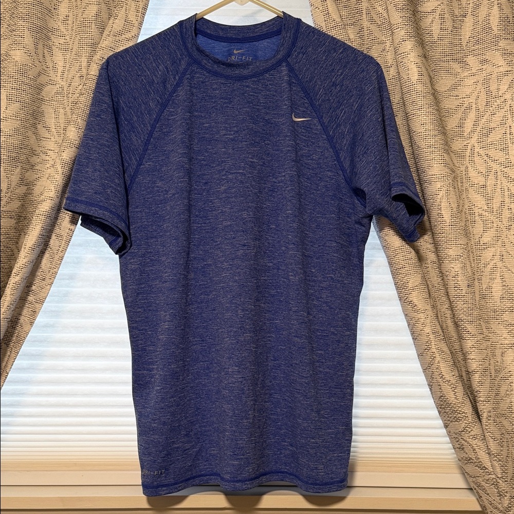 Nike DRI-FIT Men's Heathered Blue Short Sleeve Tee